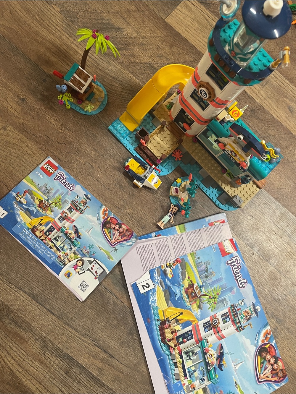 LEGO Friends Teal Yellow White Lighthouse Playset